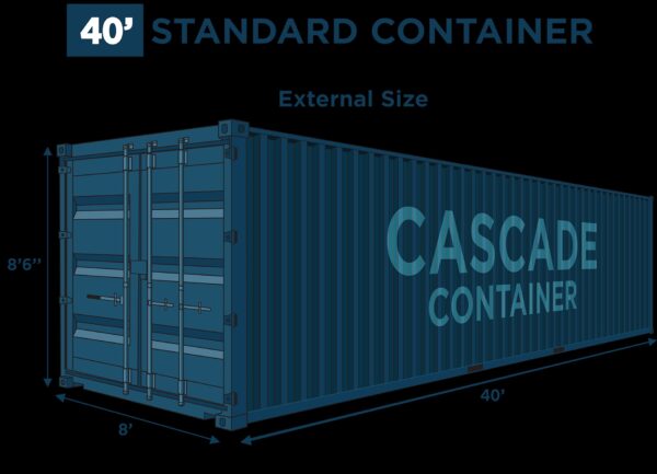 40' Standard "As Is" Shipping Container