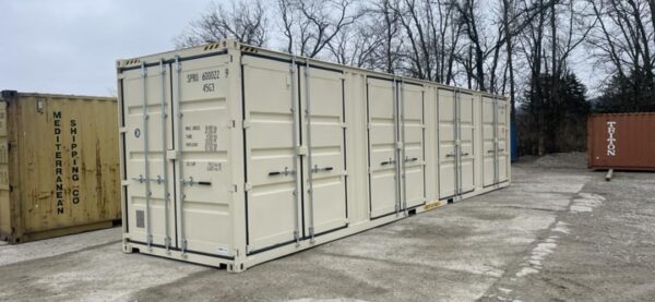 40' High Cube One Trip Open Side Shipping Container For Sale - Image 5
