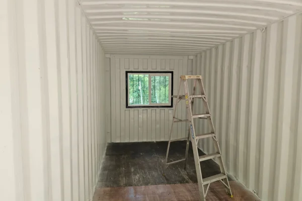 20ft Modified Shipping Container With Rollup Door and Window For Sale - Image 6